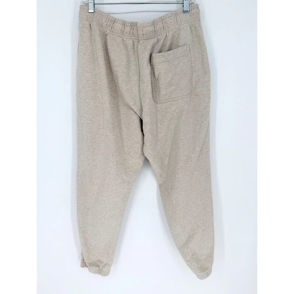 J. Crew Relaxed French Terry Sweatpant Beige Size M Loungewear Comfy Cozy Travel